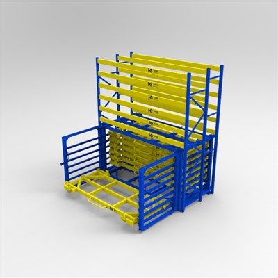 Estante de chapa híbrida